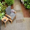 Classic Accessories Montlake FadeSafe Patio Chair/Loveseat Back Quilted Cushion, 25x22x4 Inch, Grey 62-064-GREY-EC - alternate 9